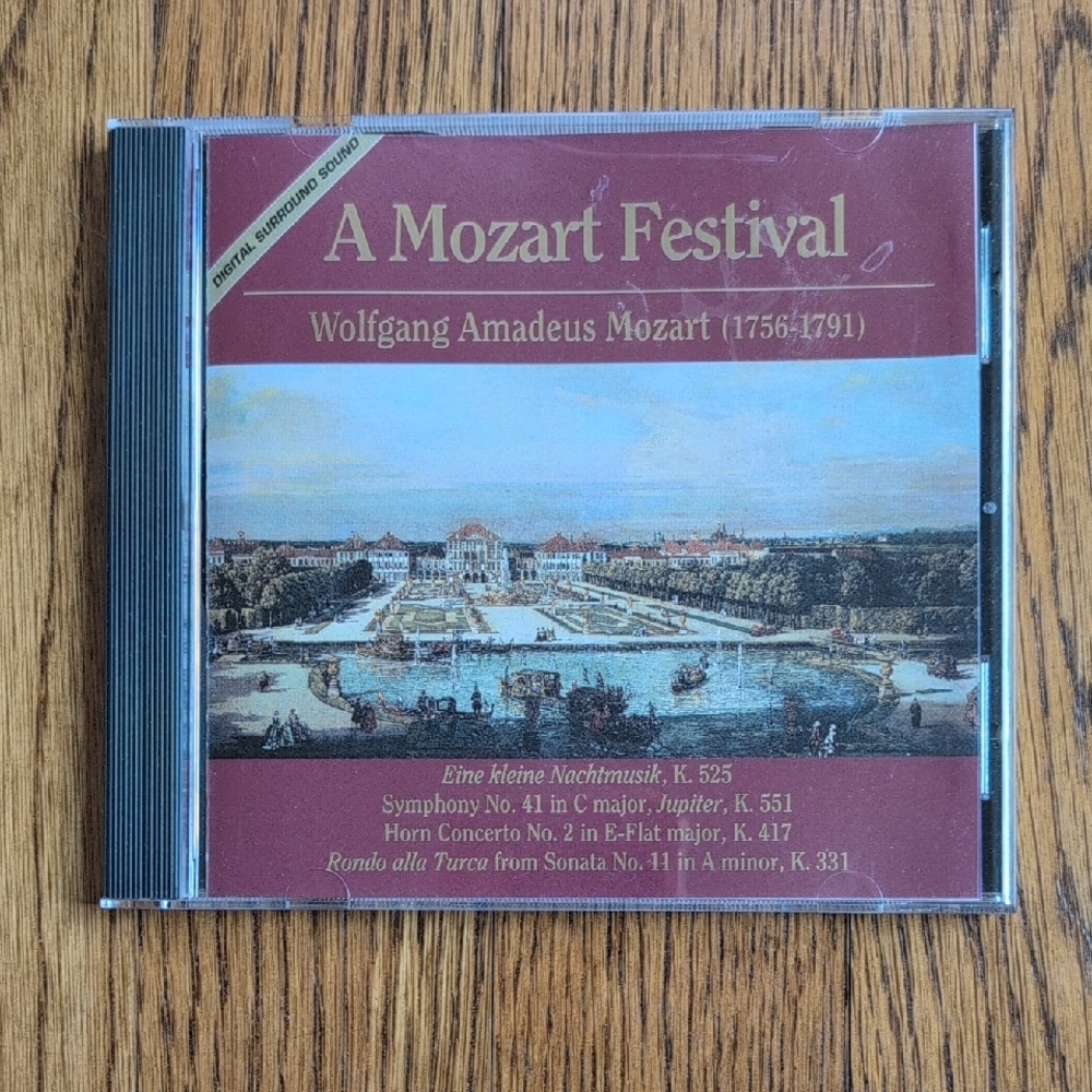 A Mozart Festival CD Digital Surround Sound Wolfgang Amadeus Mozart (1756-1791)